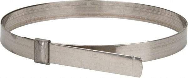 IDEAL TRIDON - 7" ID, Grade 201, Stainless Steel Preformed J-Type Clamp - 3/4" Wide x 0.03" Thick - Eagle Tool & Supply