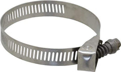 IDEAL TRIDON - SAE Size 36, 1 to 2-3/4" Diam, Stainless Steel Quick Release Worm Drive Clamp - 1/2" Wide, Material Grade 301, Series 550 - Eagle Tool & Supply