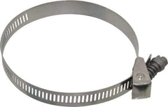 IDEAL TRIDON - SAE Size 48, 1-1/2 to 3-1/2" Diam, Stainless Steel Quick Release Worm Drive Clamp - 1/2" Wide, Material Grade 301, Series 550 - Eagle Tool & Supply