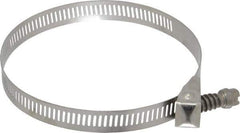 IDEAL TRIDON - SAE Size 56, 1 to 4" Diam, Stainless Steel Quick Release Worm Drive Clamp - 1/2" Wide, Material Grade 301, Series 550 - Eagle Tool & Supply