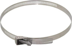 IDEAL TRIDON - SAE Size 104, 3 to 7" Diam, Stainless Steel Quick Release Worm Drive Clamp - 1/2" Wide, Material Grade 301, Series 550 - Eagle Tool & Supply