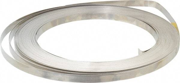 IDEAL TRIDON - Grade 201, Stainless Steel Banding Strap Roll - 1/2" Wide x 0.03" Thick - Eagle Tool & Supply