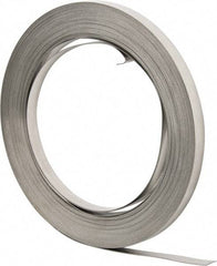 IDEAL TRIDON - Grade 201, Stainless Steel Banding Strap Roll - 5/8" Wide x 0.03" Thick - Eagle Tool & Supply