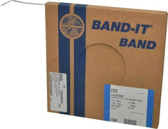 Made in USA - Grade 200 to 300, Stainless Steel Banding Strap Roll - 3/8" Wide x 0.015" Thick - Eagle Tool & Supply