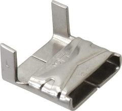 Made in USA - Grade 200 to 300, Stainless Steel Banding Strap Buckle - 3/4" Wide - Eagle Tool & Supply