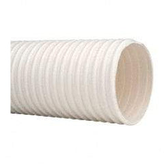 Continental ContiTech - 4" ID, 15 Hg Vac Rating, 27 psi, PVC Vacuum & Duct Hose - 100' Long, White, 14" Bend Radius, 15 to 150°F - Eagle Tool & Supply