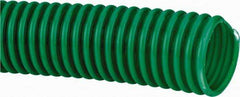 Continental ContiTech - 1-1/2" ID, 5 Hg Vac Rating, PVC Vacuum & Duct Hose - 100' Long, Metallic Green, 2-1/4" Bend Radius, 15 to 150°F - Eagle Tool & Supply