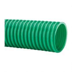 Continental ContiTech - 2" ID, 5 Hg Vac Rating, PVC Vacuum & Duct Hose - 100' Long, Metallic Green, 3" Bend Radius, 15 to 150°F - Eagle Tool & Supply