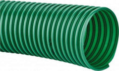 Continental ContiTech - 6" ID, 5 Hg Vac Rating, PVC Vacuum & Duct Hose - 100' Long, Metallic Green, 10" Bend Radius, 15 to 150°F - Eagle Tool & Supply