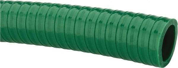 Continental ContiTech - 15 to 150°F, 3/4" Inside x 0.9" Outside Diam, PVC Liquid Suction & Discharge Hose - Green, 100' Long, 130 psi Working Pressure - Eagle Tool & Supply