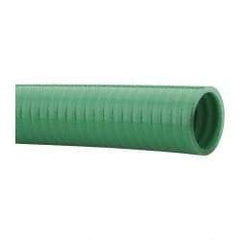 Continental ContiTech - 15 to 150°F, 1-1/4" Inside x 1.53" Outside Diam, PVC Liquid Suction & Discharge Hose - Green, 100' Long, 99 psi Working Pressure - Eagle Tool & Supply