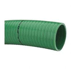 Continental ContiTech - 15 to 150°F, 3" Inside x 3.38" Outside Diam, PVC Liquid Suction & Discharge Hose - Green, 100' Long, 65 psi Working Pressure - Eagle Tool & Supply