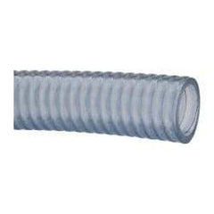 Continental ContiTech - 1" Inside x 1.24" Outside Diam, Food & Beverage Hose - 5" Bend Radius, Clear, 100' Long, 29 Vacuum Rating - Eagle Tool & Supply