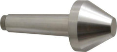 Riten - 2-3/4" Head Diam, Hardened Tool Steel Bull Nose Point Solid Dead Center - 4MT Morse Taper, 2-3/4" Point Diam, 1.508" Point Length, 2-15/16" OAL - Eagle Tool & Supply