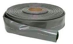 Continental ContiTech - 6" ID x 6.38 OD, 35 Working psi, Gray Hose, Lays Flat - Cut to Length, -10 to 150°F - Eagle Tool & Supply