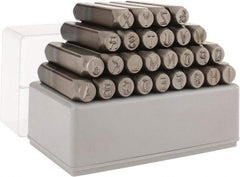 C.H. Hanson - 27 Piece, 5/16" Character Steel Stamp Set - Letters, Heavy Duty - Eagle Tool & Supply