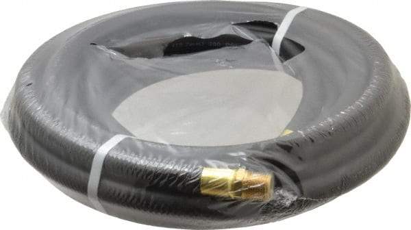 Continental ContiTech - 1/2" ID x 0.811" OD 25' Long Multipurpose Air Hose - MNPT x MNPT Ends, 200 Working psi, -40 to 190°F, 1/2" Fitting, Black - Eagle Tool & Supply