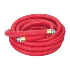 Continental ContiTech - 3/4" ID x 1.133" OD 25' Long Multipurpose Air Hose - MNPT x MNPT Ends, 250 Working psi, -40 to 190°F, 3/4" Fitting, Red - Eagle Tool & Supply