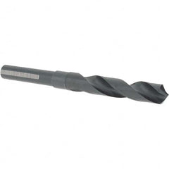 Cle-Line - 39/64" Drill, 118° Point, High Speed Steel Silver Deming & Reduced Shank Drill Bit - Eagle Tool & Supply