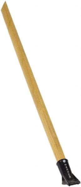 Harper Brush - 60 x 1-1/8" Wood Squeegee Handle - Bolt-On Connection, Tan - Eagle Tool & Supply