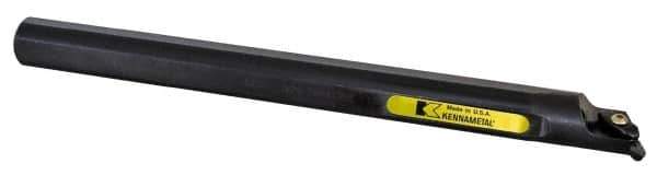 Kennametal - VC.., 17.5° Lead Angle A-NVQC Internal Right Hand Indexable Profiling Toolholder - 32mm Shank Width, 250mm Long, Steel, Through Coolant - Eagle Tool & Supply