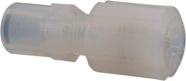 NewAge Industries - 1/4" Tube OD, PFA PTFE Plastic Compression Tube Female Connector - 1/8 NPT Pipe, 500°F Max, 1/8 Thread - Eagle Tool & Supply