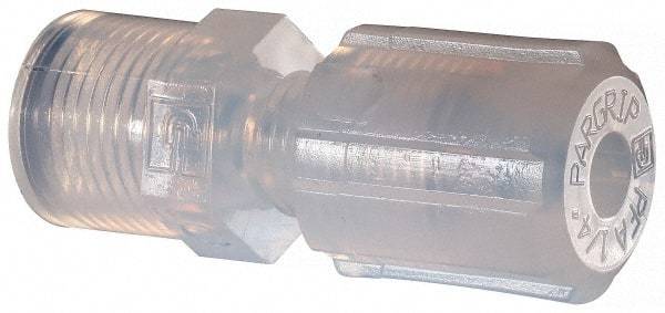 NewAge Industries - 1/4" Tube OD, PFA PTFE Plastic Compression Tube Female Connector - 1/4 NPT Pipe, 500°F Max, 1/4 Thread - Eagle Tool & Supply