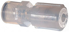 NewAge Industries - 1/4" Tube OD, PFA PTFE Plastic Compression Tube Female Connector - 1/4 NPT Pipe, 500°F Max, 1/4 Thread - Eagle Tool & Supply