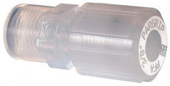 NewAge Industries - 3/8" Tube OD, PFA PTFE Plastic Compression Tube Female Connector - 1/4 NPT Pipe, 500°F Max, 1/4 Thread - Eagle Tool & Supply