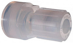 NewAge Industries - 1/2" Tube OD, PFA PTFE Plastic Compression Tube Female Connector - 3/4 NPT Pipe, 500°F Max, 3/4 Thread - Eagle Tool & Supply