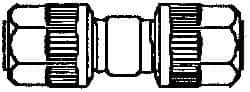 NewAge Industries - 1/4" Tube OD, PFA PTFE Plastic Compression Tube Union - 500°F Max - Eagle Tool & Supply