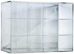 PRO-SAFE - 12 Pair Cabinet with Individual Compartments, Acrylic Safety Goggles Dispenser - 18 Inch Wide x 14 Inch High x 12 Inch Deep, Table and Wall Mount - Eagle Tool & Supply