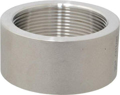 Merit Brass - 2" Grade 304 Stainless Steel Pipe Half Coupling - FNPT End Connections, 150 psi - Eagle Tool & Supply