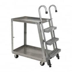 Vestil - 660 Lb Capacity, 21-5/8" Wide x 39" Long x 50" High Order Picking Cart - Eagle Tool & Supply