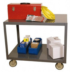 Durham - Mobile Table - Steel, Gray, 48" Long x 24" Deep x 30" High - Eagle Tool & Supply