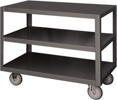 Durham - Mobile Table - Steel, Gray, 48" Long x 24" Deep x 30" High - Eagle Tool & Supply
