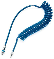 CEJN - 5/16" ID, 19.69' Long, Polyurethane Coiled & Self Storing Hose - Eagle Tool & Supply