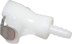 CPC Colder Products - 1/8" Nominal Flow, 1/8" ID, Female, Inline Hose Barb-Female Socket - 120 Max psi, -40 to 180°F, Acetal Coupling, Buna-N O-Ring - Eagle Tool & Supply