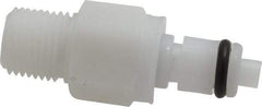 CPC Colder Products - 1/8" Nominal Flow, 1/8 NPT Thread, Male, Inline Threaded-Male Plug - 120 Max psi, -40 to 180°F, Acetal Coupling, Buna-N O-Ring - Eagle Tool & Supply