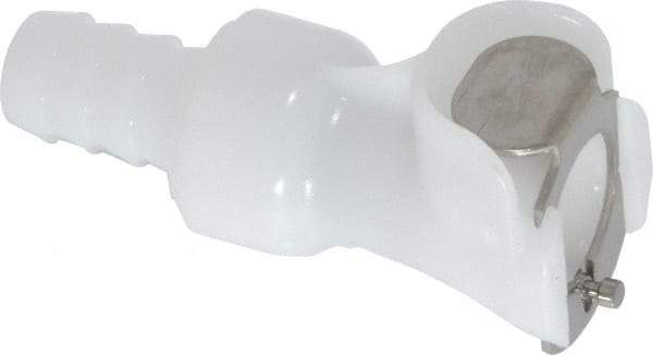 CPC Colder Products - 1/4" Nominal Flow, 3/8" ID, Female, Inline Hose Barb-Female Socket - 120 Max psi, -40 to 180°F, Acetal Coupling, Buna-N O-Ring - Eagle Tool & Supply