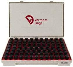 Vermont Gage - 84 Piece, 0.833-0.916 Inch Diameter Plug and Pin Gage Set - Plus 0.0002 Inch Tolerance, Class ZZ - Eagle Tool & Supply