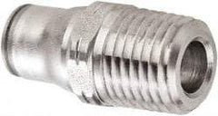 Legris - 12mm Outside Diam, 1/2 BSPT, Stainless Steel Push-to-Connect Male Connector - 435 Max psi, Tube to Male BSPT Connection, FKM O-Ring - Eagle Tool & Supply