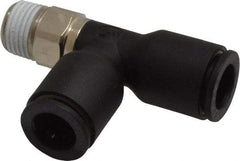 Legris - 5/16" OD, 1/8 NPT, Nylon/Nickel Plated Brass Push-to-Connect Male Run Tee - 290 Max psi - Eagle Tool & Supply