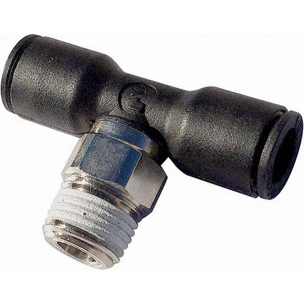 Legris - Plastic Push-To-Connect Tube Fittings Type: Male Branch Tee Tube Outside Diameter (mm): 16 - Eagle Tool & Supply