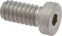 Value Collection - 1/4-20 UNC Hex Socket Drive, Low Socket Cap Screw - Grade 18-8 Stainless Steel, 1/2" Length Under Head - Eagle Tool & Supply