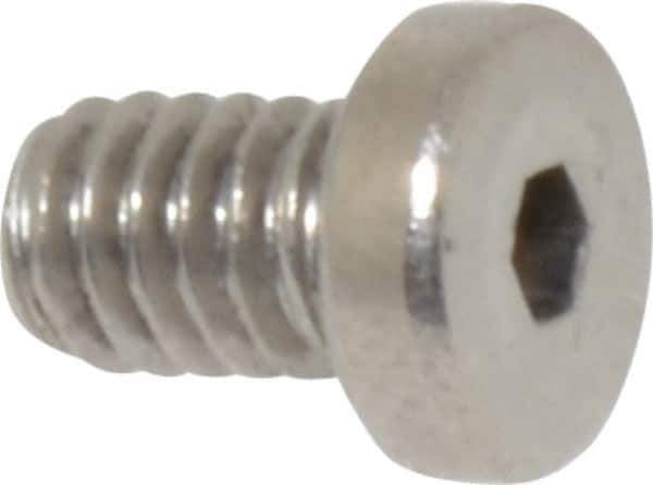 Value Collection - #8-32 UNC Hex Socket Drive, Low Socket Cap Screw - Grade 18-8 Stainless Steel, 1/4" Length Under Head - Eagle Tool & Supply