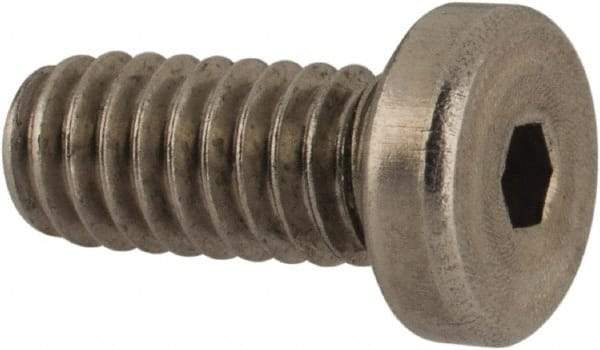 Value Collection - #8-32 UNC Hex Socket Drive, Low Socket Cap Screw - Grade 18-8 Stainless Steel, 3/8" Length Under Head - Eagle Tool & Supply