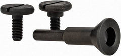 Value Collection - 1/4 & 3/8" Hole, Screw Lock Wheel Mandrel - 2" OAL, 1/4" Max Wheel Width, 1/4" Shank Diam - Eagle Tool & Supply