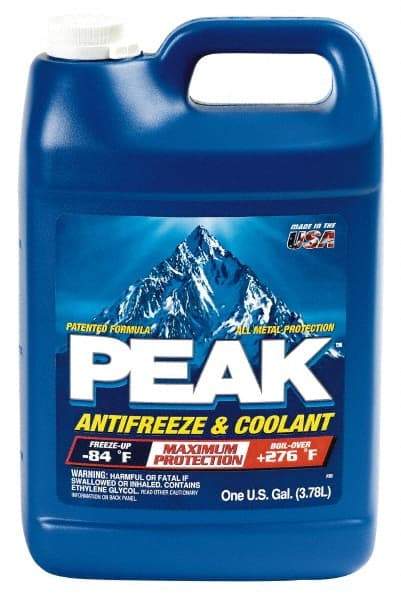 Peak - 1 Gal Antifreeze & Coolant - Ethylene Glycol & Conventional Inhibitors Composition - Eagle Tool & Supply