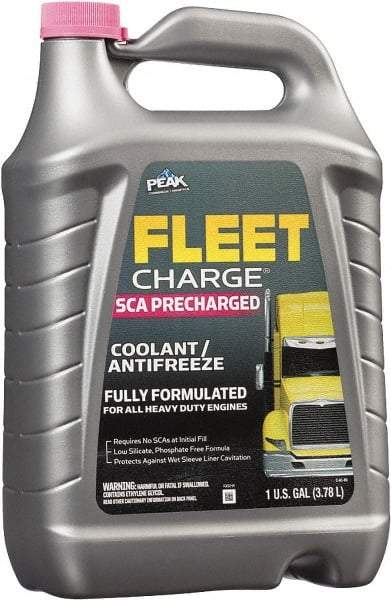 Peak - 1 Gal Heavy Duty Antifreeze & Coolant - Ethylene Glycol with SCA & Inhibitors Composition - Eagle Tool & Supply
